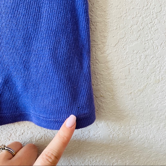 Michael Stars | Purple Ribbed Tank - Picture 8 of 8